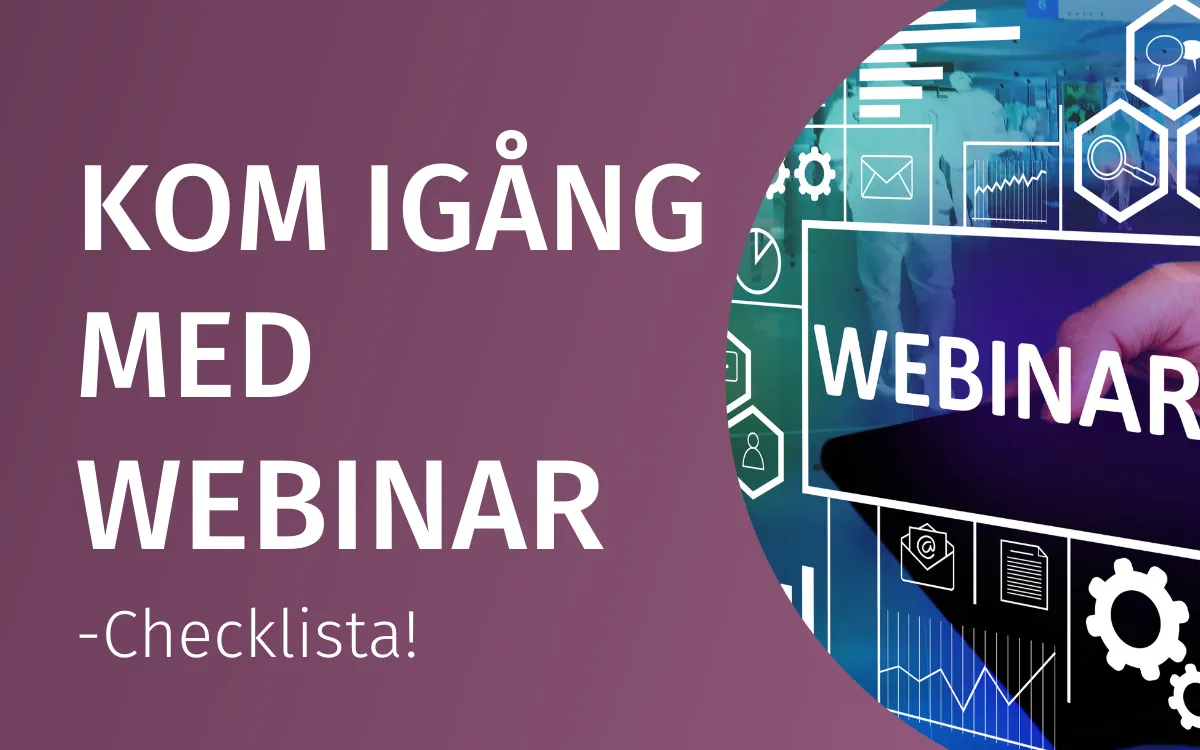 Checklista för webinar